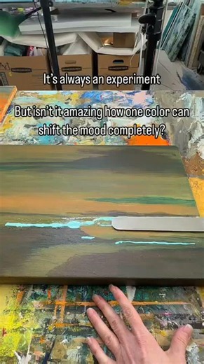How One Color Can Change Everything 🎨 Mood & Abstract Art #AbstractArt #ArtShorts #ColorMood
