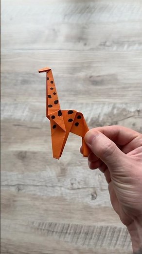 origami giraffe 🦒 | paper giraffe | origami animals #origami #papercraft #animals #giraffe