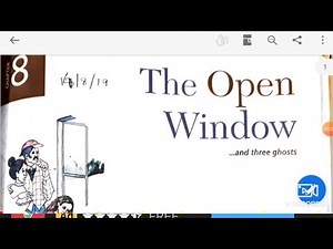 Class 8 English The open window Questions and Answers | New Images English the open window