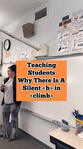 Rebecca Clark on Instagram: "Silent letters have a purpose… PART 1! Our skill this week in spelling is . My goal is ALWAYS to explicitly teach WHY our spelling words are spelled the way they are! 🔔 There is a reason for every spelling in English… even if the reason is not as ‘concrete’ as we want it to be! One of the reasons we have and need silent letters is to make meaningful connections to other related words and/or the word’s origin. Today, we discussed why the word has and needs tha