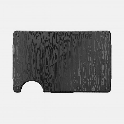 Ridge Wallet - Black Damascus