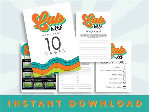 Lab Week 2025 Game Bundle, Engaging Activities for Medical Lab, Mystery Machine of Diagnostics, for Hospital Lab Employee Engagement, - Etsy UK