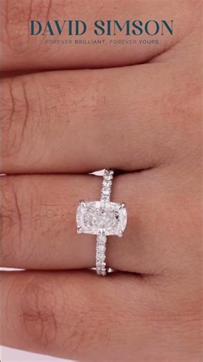 Cushion Cut Diamond Pave Engagement Rings 💎✨ Timeless Elegance & Sparkling Glamour