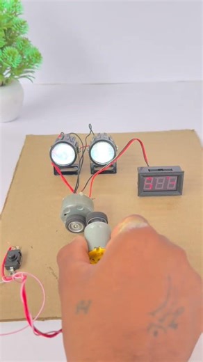 Powering a Bike Bulb with a Mini Drone Motor Generator