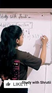 easy trick to solve fraction addition .💫 #mathstricks #learning 🔥