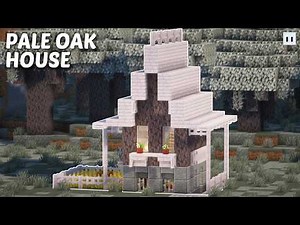Minecraft : How to Build a Pale Oak Starter House | Simple & Easy