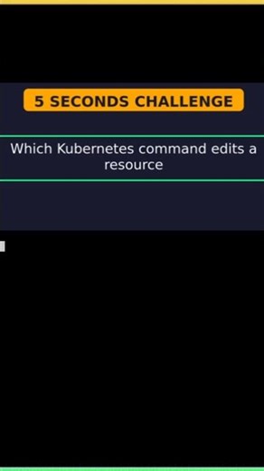 ☸️ Kubernetes command to edit a resource