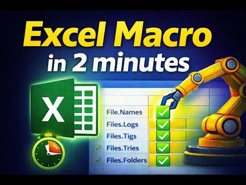 Excel Macro in Hindi | Automatic Task in Excel in 2 Minutes | Beginner Friendly #excel #msoffice