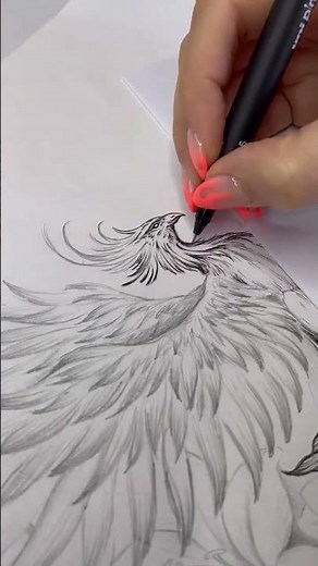 Custom Fine Line Phoenix Tattoo Design 🦅 | 12+ Hour Art Process