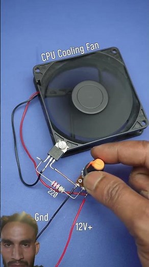 CPU Cooling Fan Speed Control 🔥 TIP41 Transistor DIY Circuit | Simple Fan Controller Experiment