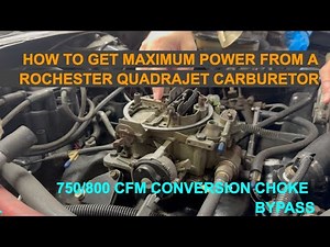 UNLOCK MAX POWER! 🔥 TURN YOUR ROCHESTER QUADRAJET INTO AN 800 CFM BEAST (DIY CARBURETOR TUNING MODS)
