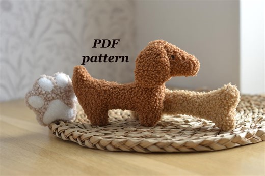 Dog Toy Sewing Pattern: Bone and Paw Plush Toys (PDF Pattern & Tutorial) - Etsy