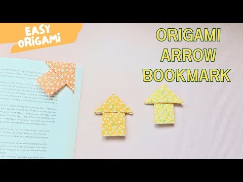 Easy Origami Arrow Bookmark 📖 | Simple Paper Bookmark Tutorial for Beginners