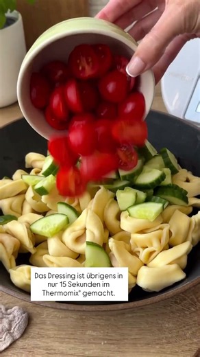 The Ultimate Grill Party Savior: Creamy Feta Tortellini Salad 😍🥗 | Thermomix® Recipe