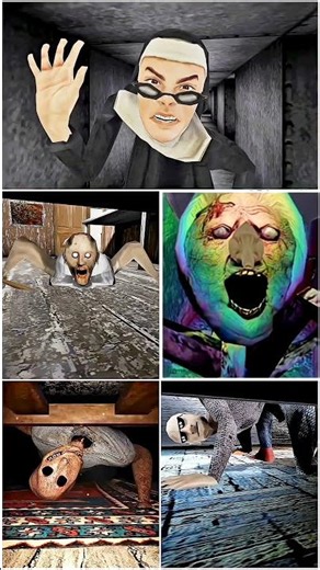 under Bed || Jumpscare Evil Nun Vs new Granny Vs Horror Tale 3 Vs Granny Remake Vs Grandpa 😈#shots