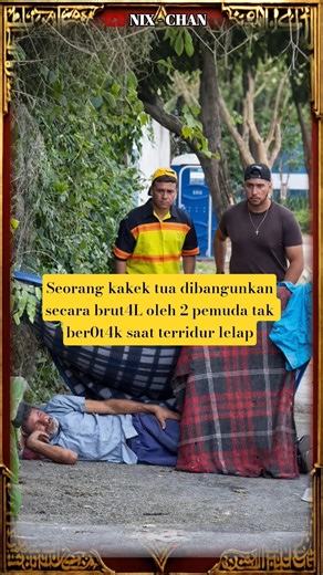 KEBAIKAN HATI PEMUDA KEPADA BAPAK YANG TIDUR DITR0TO4R #kebaikan #suprise #help #humanity
