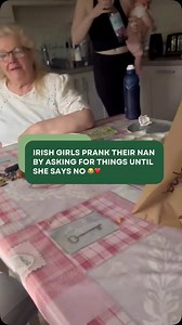 137K views · 1.5K reactions | Drawing the line at the candler holder 藍 Irish nan’s would give you their left arm if they could ❤️ Anyone else’s nan the exact same? 殺 Let us know in the comment  : jesstear1998 on Tiktok #irish #nan #funny #prank #hilarious #laughs #family #ireland #irishhumour | IrishSupply | Facebook