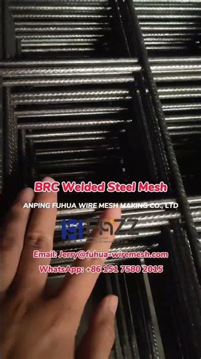 FHZZ® BRC Mesh Concrete Reinforcement Welded Mesh Construction Ribbed Steel Wire Rod Mesh