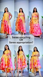 1.9K reactions · 54 comments | Saree upcycling or saree...