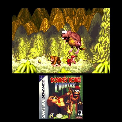 Very Gnawty's Lair - Donkey Kong Country (GBA) #donkeykongcountry #gameboyadvance
