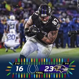 FINAL: The Baltimore Ravens (9-6) defeat the Indianapolis Colts (3-12)! #INDvsBAL | NFL