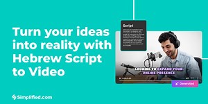 Convert Hebrew Script to Video Using AI - Turn Your Ideas into Videos