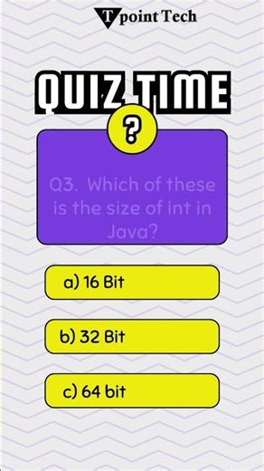 Java MCQS | Java Practice Questions | Java Tutorial for Beginners | Tpoint Tech #quiz #mcqs