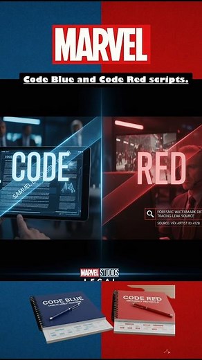 MARVEL Script: Code RED & BLUE 👀 🔵🟥