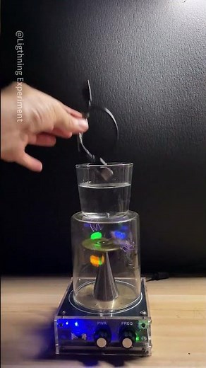 Lightning + Rotating Tool + Water = Incredible Experiment ⚡