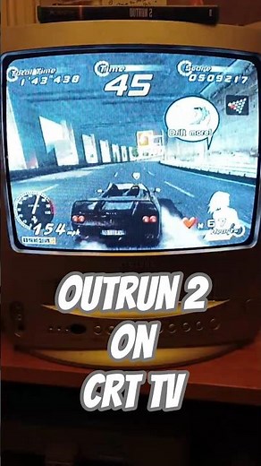 OutRun 2 (Xbox) on a CRT TV - Bringing the Arcade Home