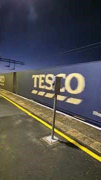 Ritchie catching a glimpse of the Tesco Freight train at Stechford