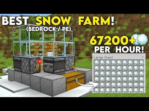 NEW SNOW FARM in Minecraft 1.21+ Bedrock & PE! (67200/Minute!)