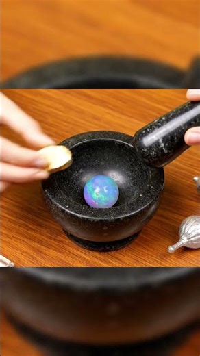 ASMR Blending: Opal With Gold 👑 | Oddly Relaxing AI ASMR