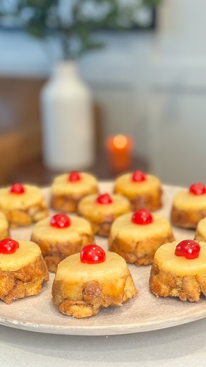 1.8M views · 8K reactions | PINEAPPLE UPSIDE DOWN MINI MONKEY BREAD!...