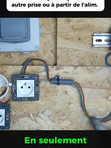Installer une prise électrique à partir d'une autre prise (tuto simple)
