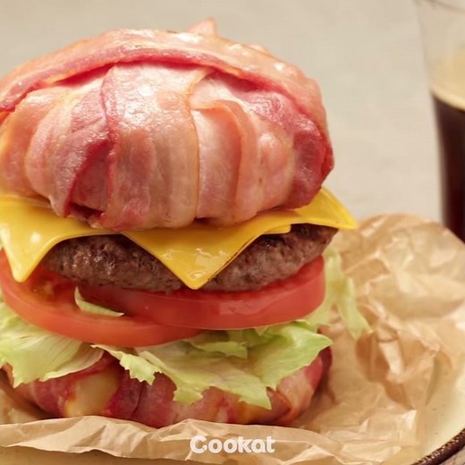 [Cookat Việt Nam] Burger Bacon & Phô Mai