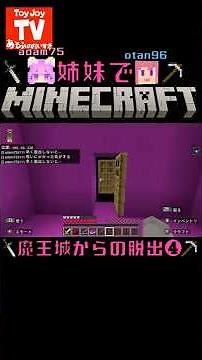 [Escape from the Demon King's Castle 4] Minecraft-loving sisters Otan (8) and Adam (13) play toge...