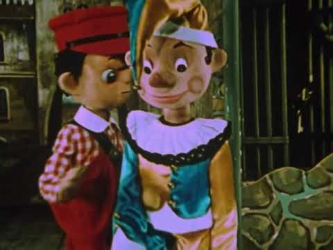 Pinocchio (1967) Clip: Pinocchio At a Puppet Theater!