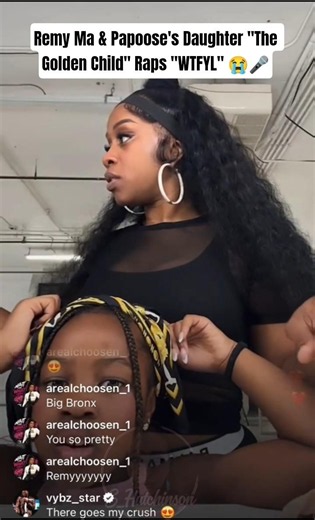 Remy Ma & Papoose's Daughter "The Golden Child" Raps "WTFYL" 😭🎤