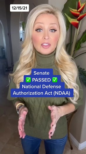 #ndaa Senate passes House version of National Defense Authorization Act.