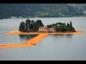 TheFloatingPiers First Walk On - Ponte Galleggiante Lago d'Iseo Prima Camminata, The Floating Piers
