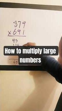 How to multiply a large number #maths