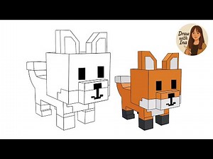 How to draw Red Fox from Grow A Garden in Roblox - Step by Step