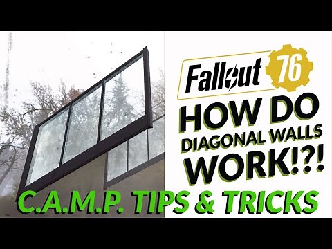 How To: Use Diagonal, Inverted Triangle and angled bottom Walls in Fallout 76 C.A.M.P.