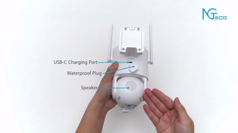 NGTeco No WiFi Security Camera Outdoor - 4G LTE Cellular Solar Security Camera Wireless, 4MP Off Grid Camera with SIM Card, 9000mAh Battery & Solar Panel, 2K Color Night Vision, 2 Way Talk