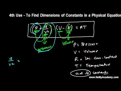 4th Use of Dimensional Equation Finding Dimensions of Constants in Physical Equation