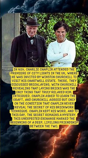Charlie Chaplin and Winston Churchill #history