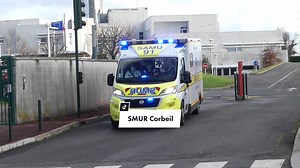 Intervention du SAMU 91 à Corbeil