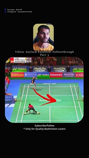 Viktor Axelsen’s PERFECT Follow Through Technique (Part 3)