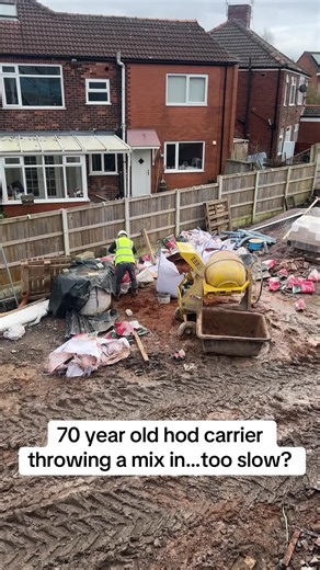 70-Year-Old Hod Carrier's Impressive Skills